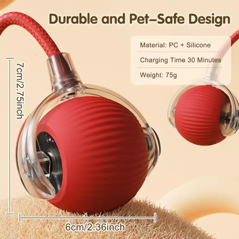 Intelligent interactive cat & dog ball long-lasting