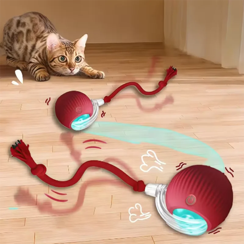Intelligent interactive cat & dog ball long-lasting