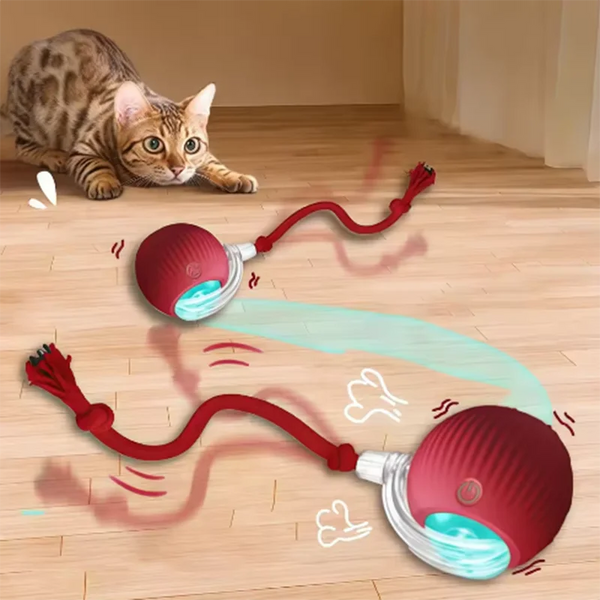 Intelligent interactive cat & dog ball long-lasting