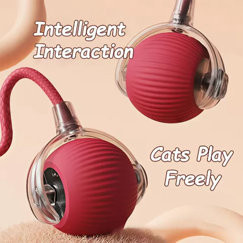 Intelligent interactive cat & dog ball long-lasting