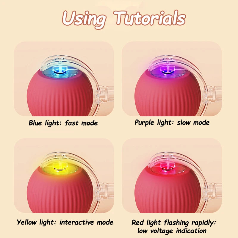2Pcs Cat Interactive Ball